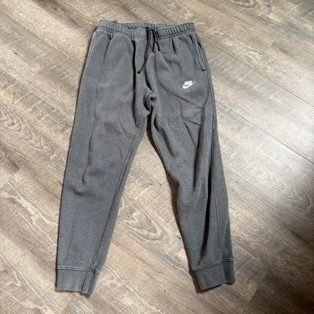 Grey nike joggers with drawstring